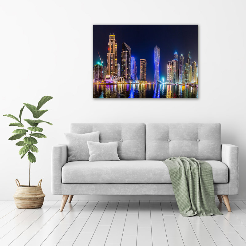 Cayan Tower Blues Dubai - Wrapped Canvas Print, 70 cm H x 100 cm W