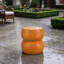 10,6 po, oxyde de magnésium, orange, fruit, tabouret, statue de jardin, sculpture d'extérieur, tabouret de table d'appoint