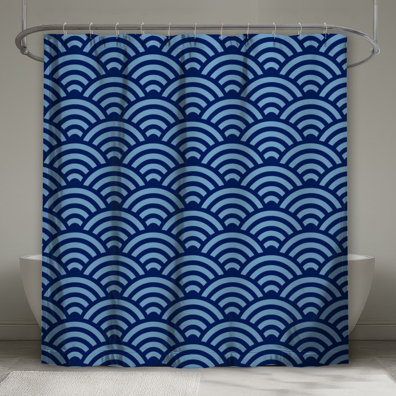 Rideaux de douche Blue Wave, 70in W x 84in H