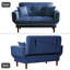 Simple futon et matelas à dossier capitonné de 56,5 po de large-51173390