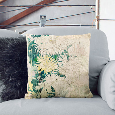 Chrysanthemums Scatter Cushion
