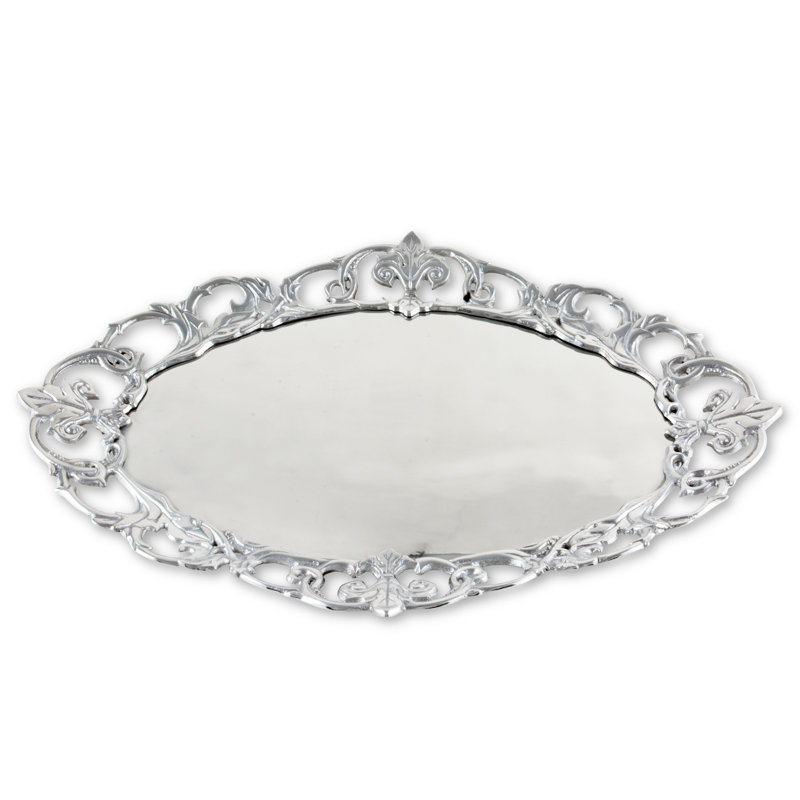 Fleur De Lis Metal Tray