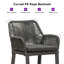 Tabouret de comptoir d'extérieur 24 po avec coussin imperméable Almontiser-1882266137