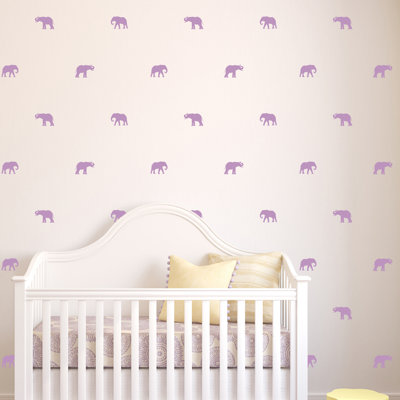 Décalcomanie murale motif éléphant