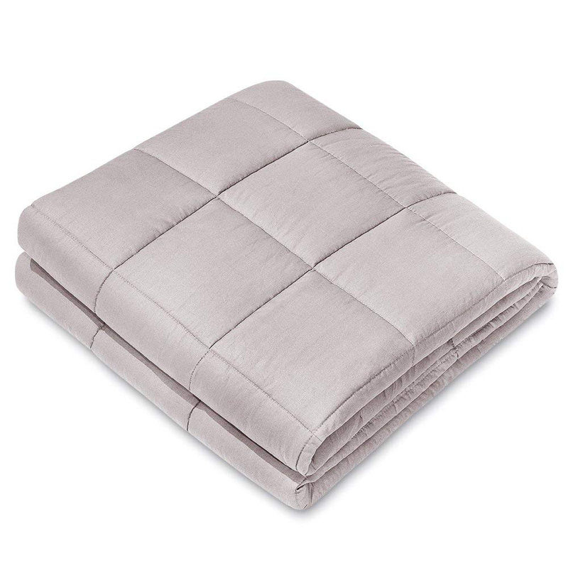 Couverture en coton Nex, Gris clair, 17 lb, l 60 po x L 80 po