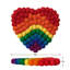 MODWOOL Rainbow Heart Shaped Trivets (Set of 2)-1155745466