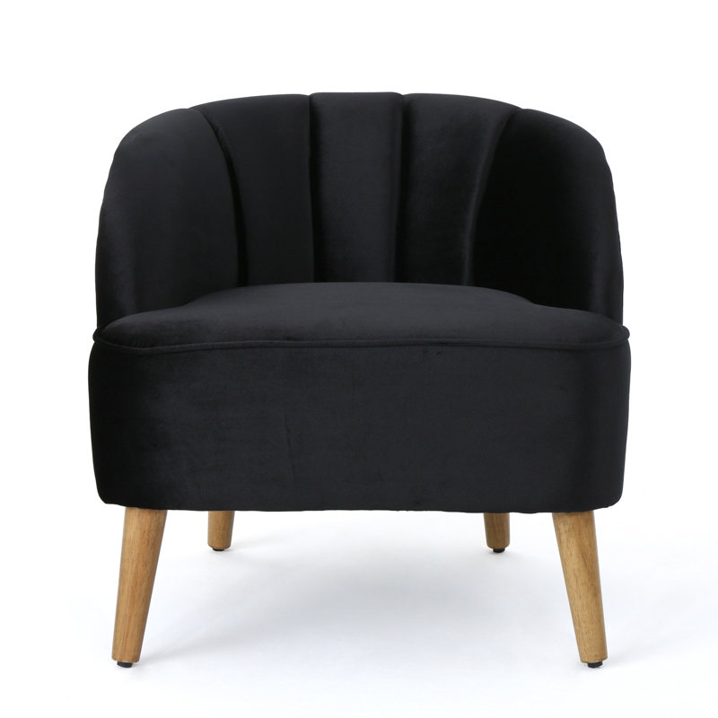 Chaise moderne en velours moderne, assise confortable et chic de style Mid-Century