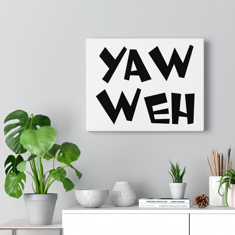 Yahweh Christian - Wrapped Canvas Print, 30cm H x 41cm W