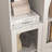 25.6" 2 - Door Filing Credenza With Drawer And Open Storage-199840394
