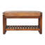 Banc de rangement rembourré en cuir Mellan