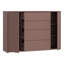 Chadwic Modern 4-drawer, 2-door sideboard, engineered wood, 143.9 cm W x 99.1 cm H x 34.9 cm D-124889384