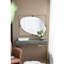 Miroir coquelicot 30x1x40 "en métal doré