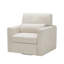 Fauteuil pivotant beige rembourré à 360 degrés avec rembourrage en mousse