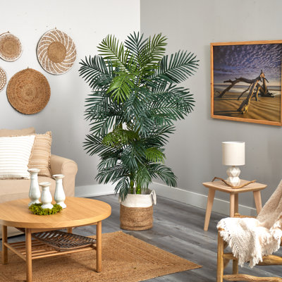 78'' Faux Palm Tree in Jute Planter