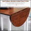 Table de salle à manger pliante en bois massif, abattant extensible pour petits espaces et appartements, bureau en bois de pin naturel