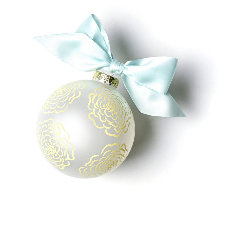 Ornement boule en verre floral bridesmaid
