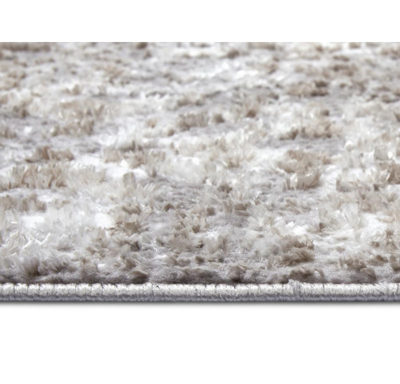Shine Grey/Brown Rug, Rectangle 57 x 90cm