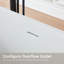 Baignoire autoportante en pierre 71 po, élégante baignoire ovale autoportante, baignoire en surface solide, blanc mat, certifié Cupc, trop-plein encastré et bonde escamotable-121542258