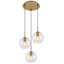 3 - Light Brass Pendant