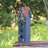 Oversized 3-Tiered Solid Wood Villa Birdhouse, 24.25"H-Blue-489728009