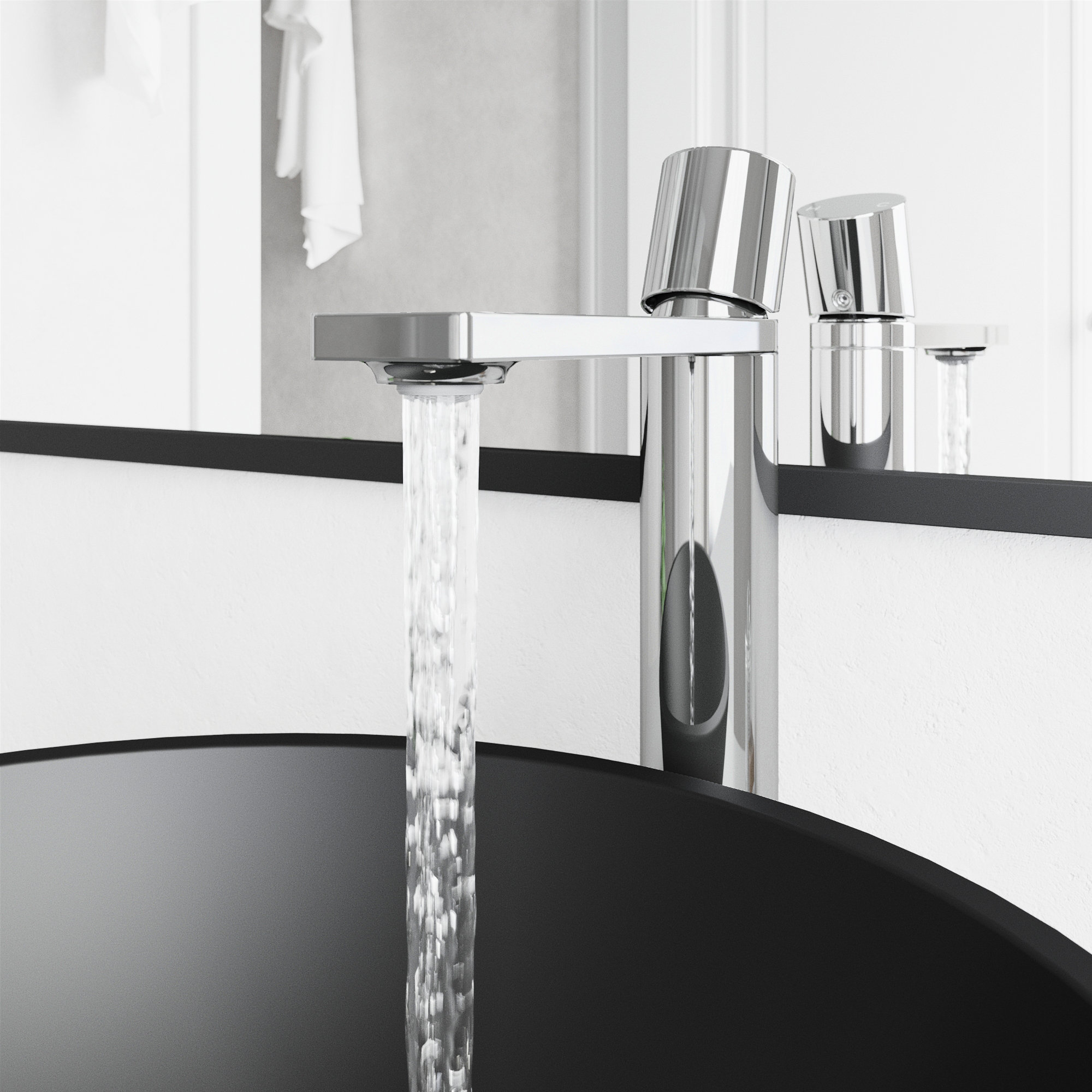 Gotham 12" H Single Handle Vessel Sink Bathroom Faucet , Chrome