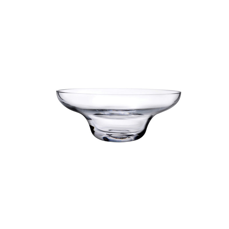 Bol en cristal Heads Up, H 2,91 po x l 8,66 po x P 8,66 po, Transparent