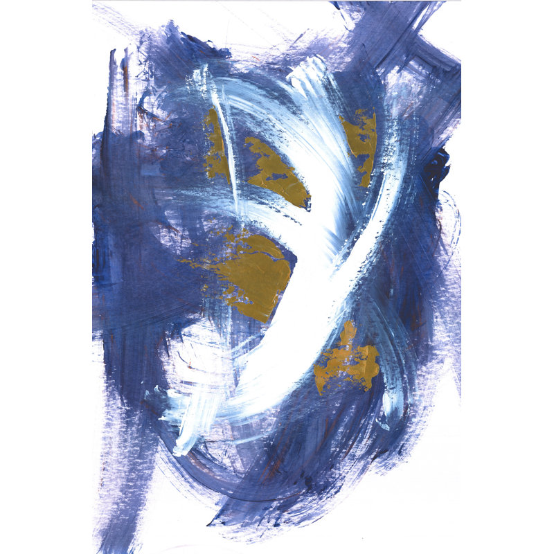Accent Gold - Wrapped Canvas Painting, 122cm H x 81cm W x 3.8cm D