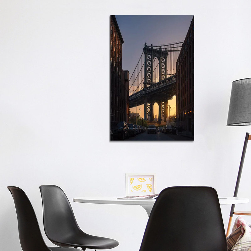 Bridge 1 Piece Wall Art on Canvas, 101.6cm H x 66.04cm W x 3.81cm D, Wrapped Canvas