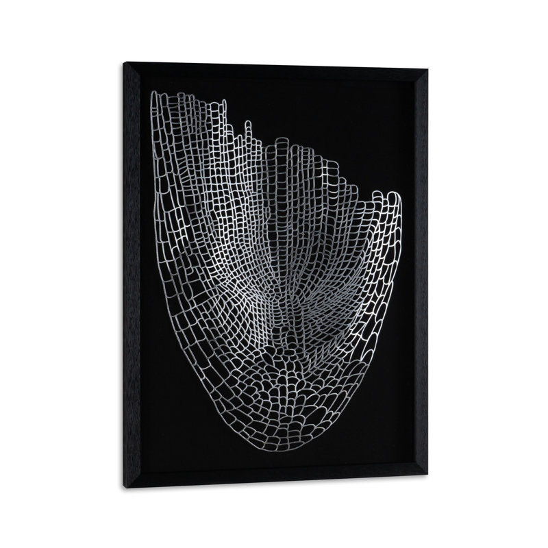 «Soaring Silver» encadré sur métal, art audacieux