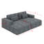Méridienne surdimensionnée, canapé-lit Cloud Plush-245409827