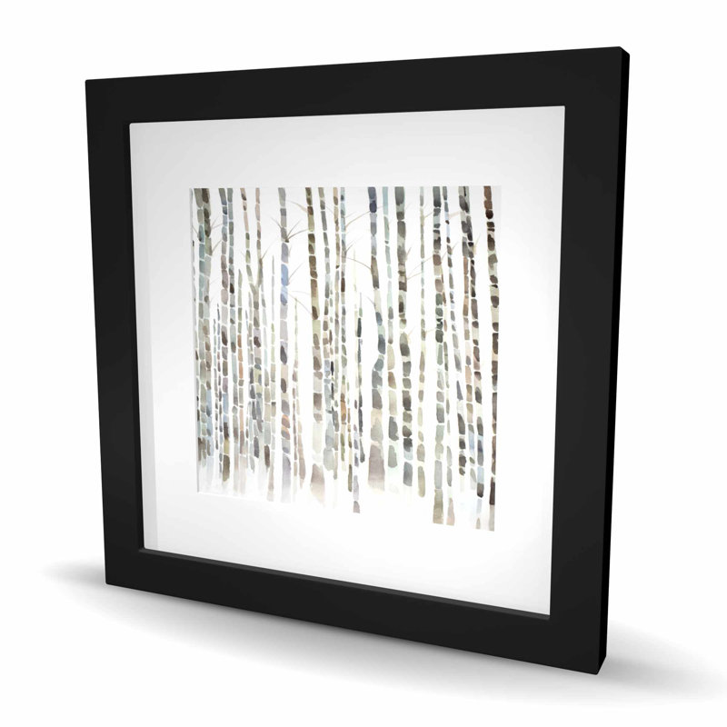 Birch Trees Forest - Scandinavian Framed Matted Print Decor