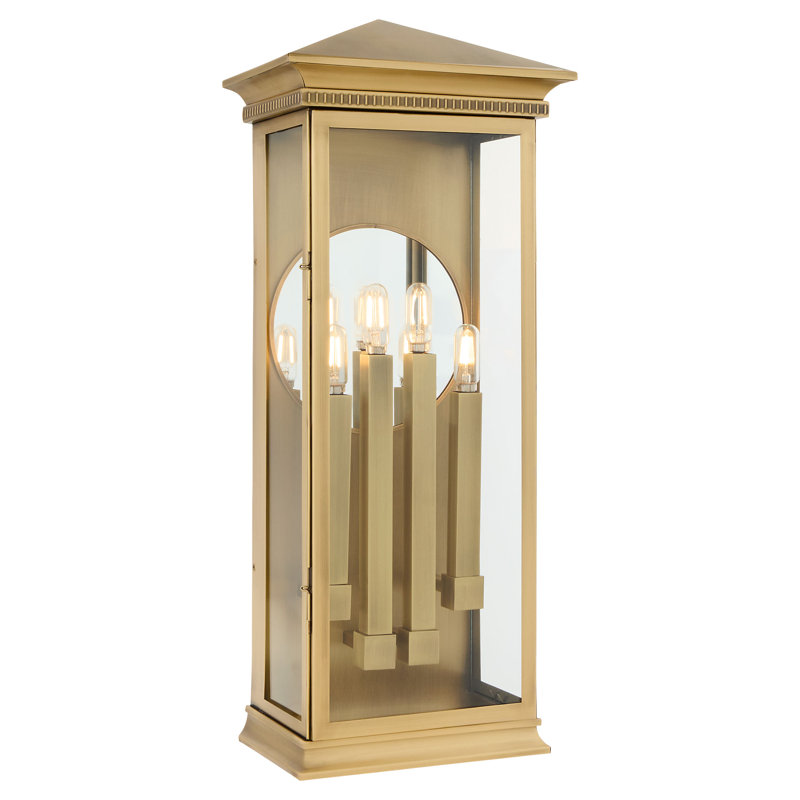 Guilford Solid Brass Flush Mounted Sconce