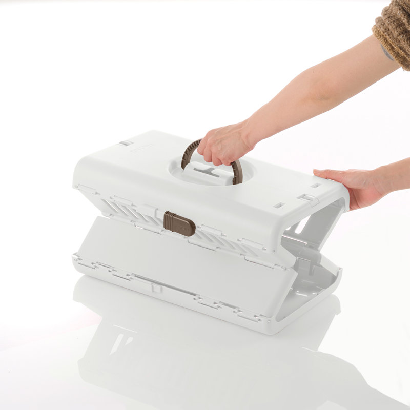 Sac de transport pliable pour animaux avec une porte, Blanc, Très petit (H 12 po x l 12 po x P 19 po)