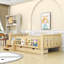 Lit mezzanine bas avec tiroirs et escaliers-668273687