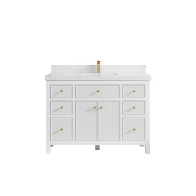 48'' Single Bathroom Vanity with Quartz Top