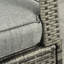 Chaise berçante de patio inclinable grise - coussins moelleux, repose-pieds réglable, 135 degrés de gris