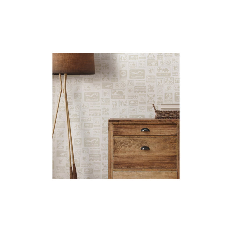 Papier peint adhésif Jurassic World Dominion, Beige
