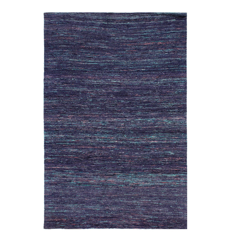Soie contemporaine à tissage plat 10 pi x 14 pi Sari