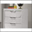 Commode 5 pièces Contemporary Glam Pearl White