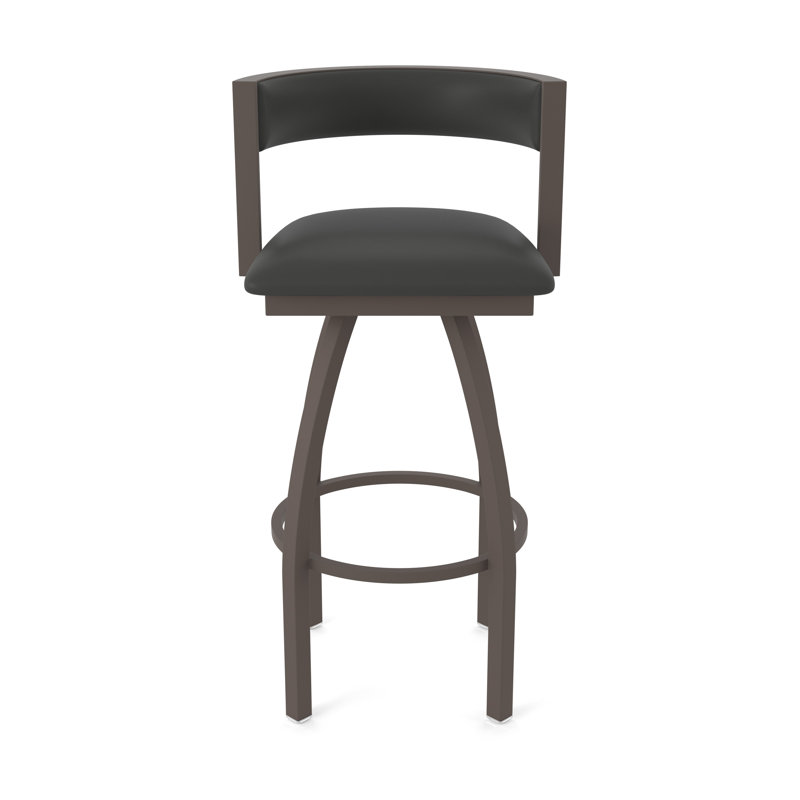 Tabouret Artémis, Bronze, Tabouret de bar (siège d'une hauteur de 36 po), Vinyle - fer Canter