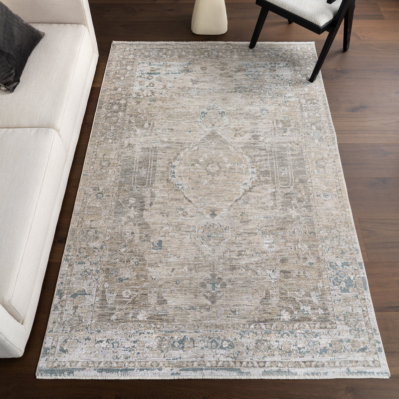 Graciela Medallion Fringe Area Rug, Rectangle 5' x 8'