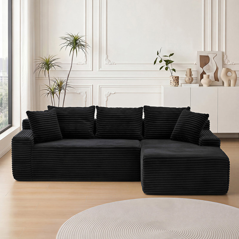Canapé modulaire pour canapé modulaire avec méridienne 95 po, Orienté à droite