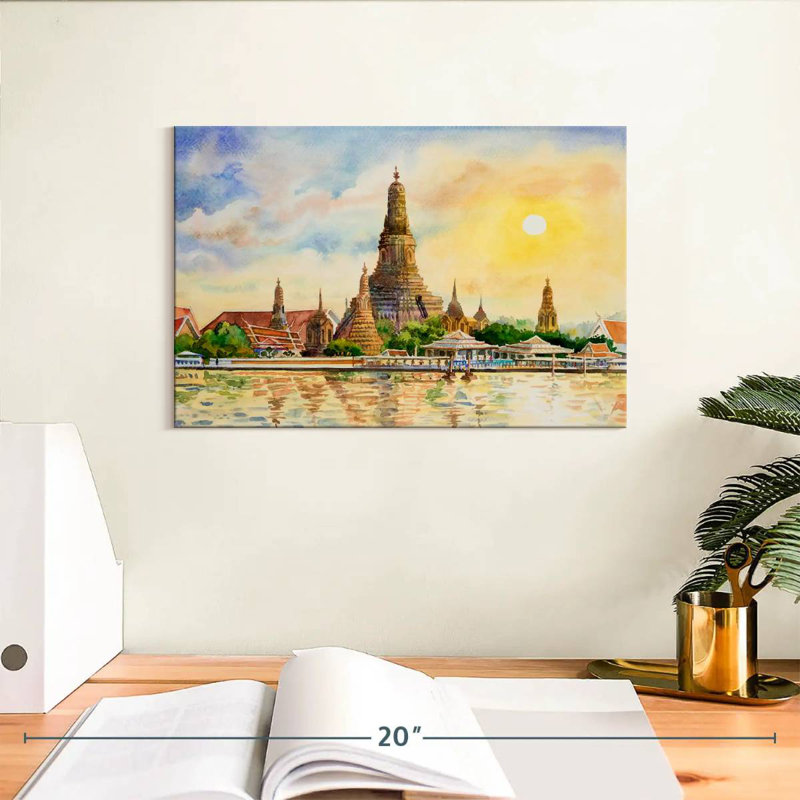 Temple Kavia Wat Arun, H 8 po x l 12 po