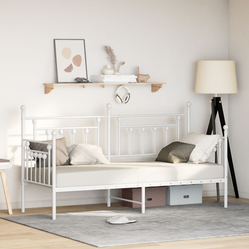 Beds & Bed Frames Metal Durable Bed Frame, 80 x 196cm, White