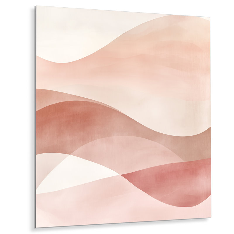 Irissa - Minimalisme abstrait, décoration murale en métal, impression moderne sur métal, L 24 po x H 32 po
