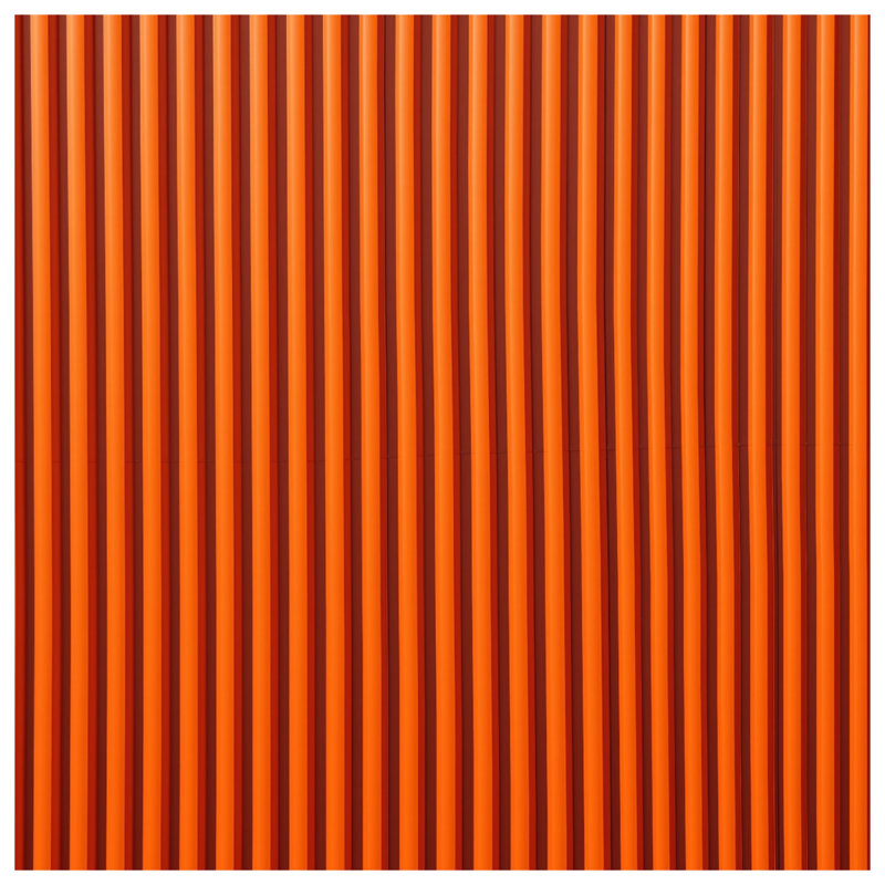 Rideaux à rayures verticales orange, voilages et voilages occultants - 1 panneau, 50 po x 92 po - 1 panneau, Blockout