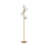 Modern Metal and Glass Floor Lamp with Iron Frame and Vertical Rod Design Featuring Spherical Globe Shades and Contemporary Minimalist Structure for Living Room or Office Lighting