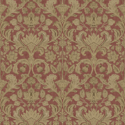 Elegance Collection Damask Sheen Finish Wallpaper Roll