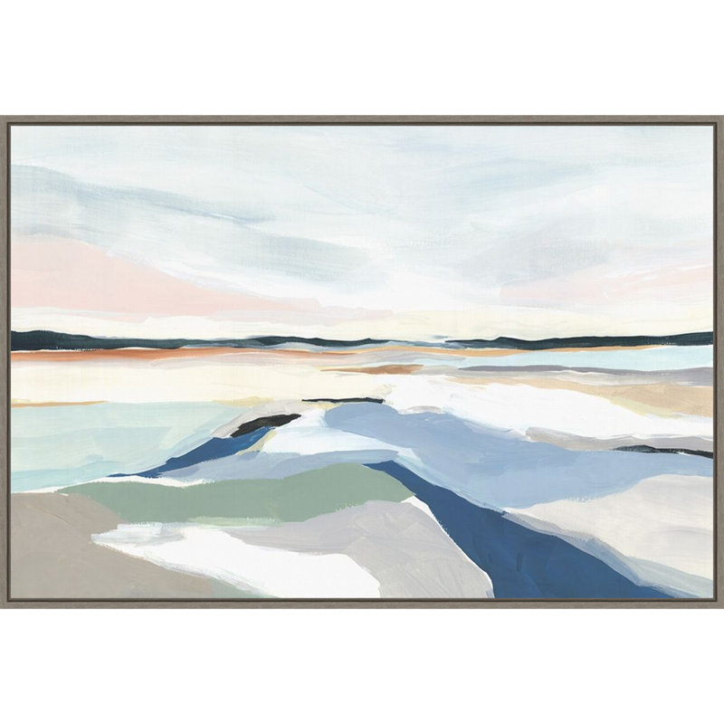 «Seaside Day I» par Isabelle Z, reproduction d'art sur toile encadrée