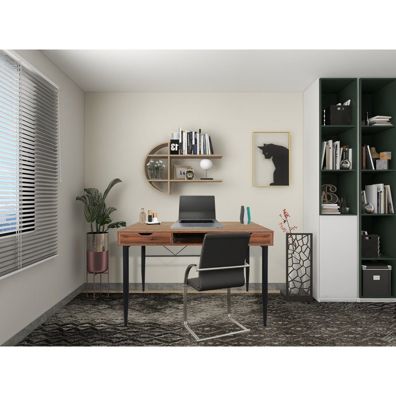 Esarosa Metal Base Writing Desk